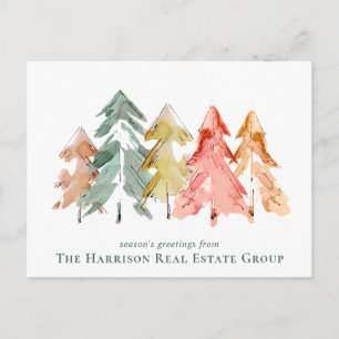 QR-Code Kiefernbäume Weihnachten