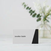 Qr Code Klasse Gray Moderner Künstler Visitenkarte (Stehend Vorderseite)