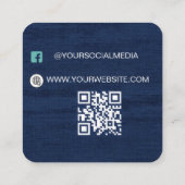 QR-Code | Kleidungslabel Preis Hang Tag (Rückseite)
