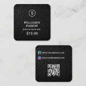 QR-Code | Kleidungslabel Preis Hang Tag (Vorne/Hinten)