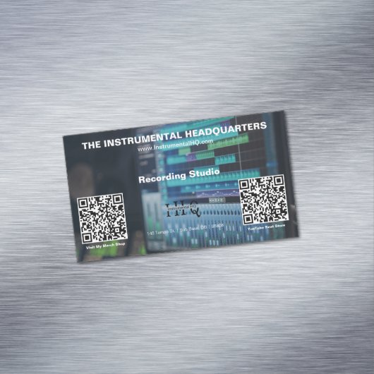 QR-Code klein Magnetische Visitenkarte (Beispiel)