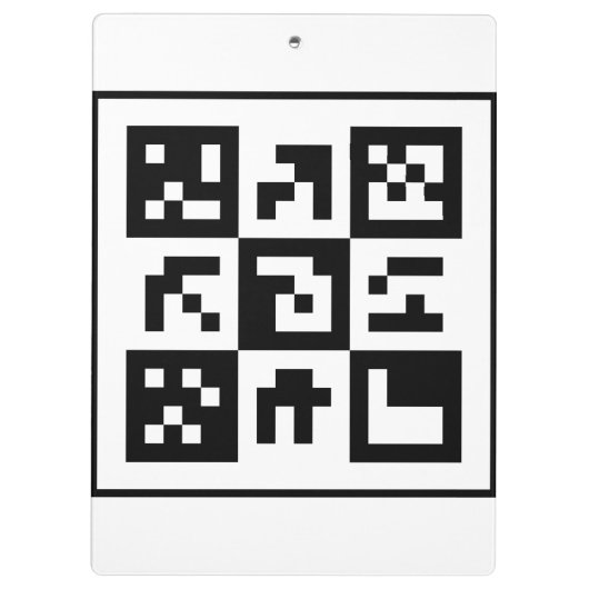 qr Code Klemmbrett (Rückseite)