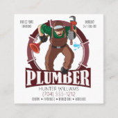 QR-Code Klempnerrüstwerkzeuge Quadratische Visitenkarte (Vorderseite)