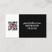 QR-Code-Koch-Visitenkarte Visitenkarte (Rückseite)