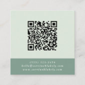 QR-Code Kontaktwebsite Miniaturfarbblock Quadratische Visitenkarte (Vorderseite)