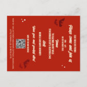 QR Code Kostüme Cocktails Haushalt Halloween Einla Postkarte (Rückseite)