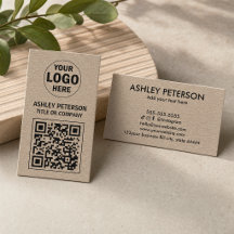 QR Code Kraft Paper | Social Media Custom Logo