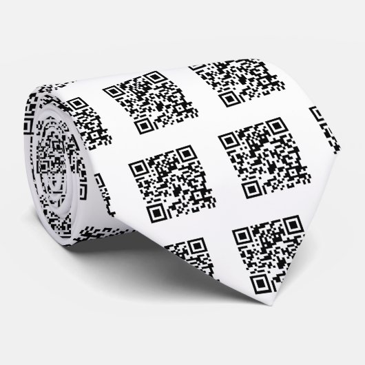 QR Code - Krawatte (Gerollt)