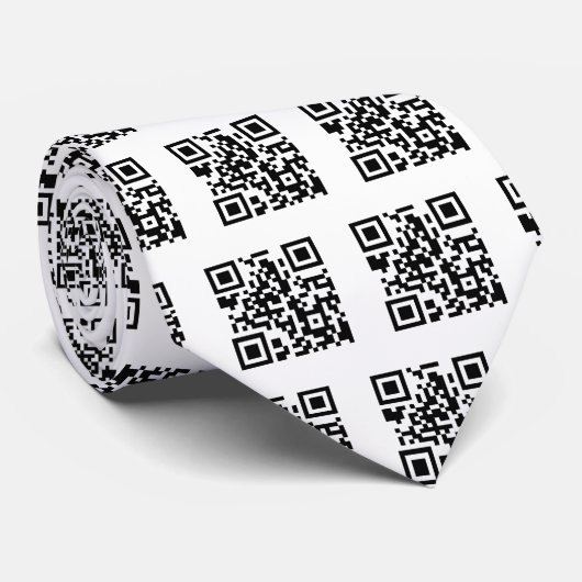 QR Code-Krawatte Krawatte (Gerollt)