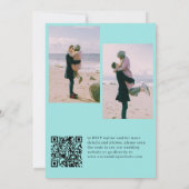 QR CODE kundenspezifische Foto Collage Sommerstran Einladung (Rückseite)