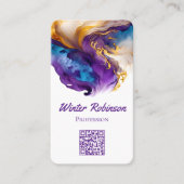 QR-Code künstlerischer Alkoholikasink-Agat Visitenkarte (Vorderseite)