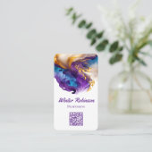 QR-Code künstlerischer Alkoholikasink-Agat Visitenkarte (Stehend Vorderseite)