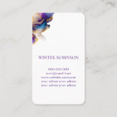 QR-Code künstlerischer Alkoholikasink-Agat Visitenkarte (Rückseite)