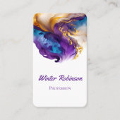 QR-Code künstlerischer Alkoholikasink-Agat Visitenkarte (Vorderseite)