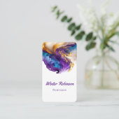 QR-Code künstlerischer Alkoholikasink-Agat Visitenkarte (Stehend Vorderseite)