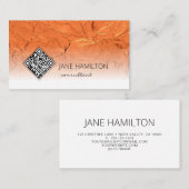 QR Code Kupferprofil Visitenkarte (Vorne/Hinten)