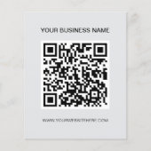 QR-Code l Moderne Gray-Werbung Flyer (Vorne)