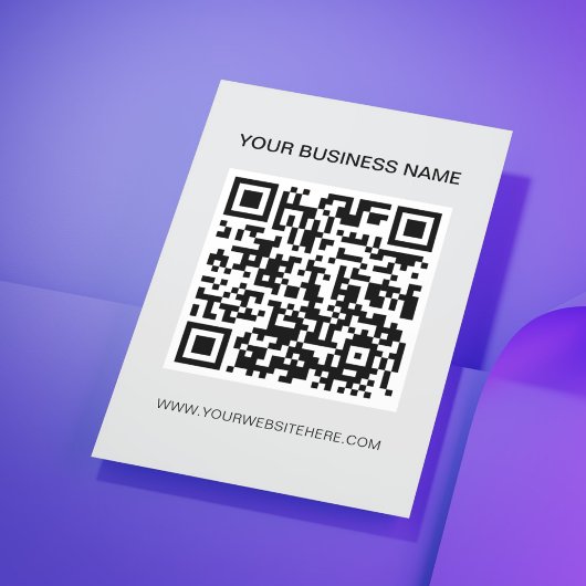 QR-Code l Moderne Gray-Werbung Flyer