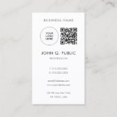 QR-Code Laden Sie Ihr eigenes Logo auf ein moderne Visitenkarte (Vorderseite)