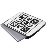 qr Code Laptopschutzhülle (Vorne Knopf)