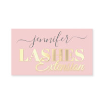 QR Code Lashes Erweiterung Goldenes Skript Rosa