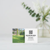 QR-Code Lawinenservice-Visitenkarte mit Fotos Visitenkarte (Stehend Vorderseite)