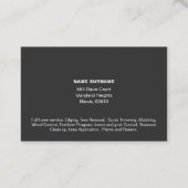 QR-Code Lawinenservice-Visitenkarte mit Fotos Visitenkarte (Rückseite)