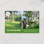 QR-Code Lawinenservice-Visitenkarte mit Fotos Visitenkarte (Vorderseite)