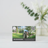 QR-Code Lawinenservice-Visitenkarte mit Fotos Visitenkarte (Stehend Vorderseite)