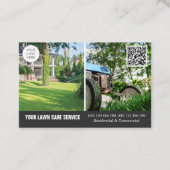 QR-Code Lawinenservice-Visitenkarte mit Fotos Visitenkarte (Vorderseite)