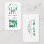 QR Code Lawn Care Connect mit uns Visitenkarte (Vorne/Hinten)