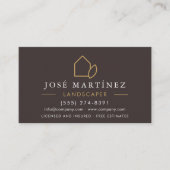 QR Code Lawn Care Garden Landscaper Visitenkarte (Vorderseite)