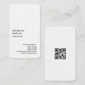 QR-Code-Leinen Modernes Professionelles Exklusiv Visitenkarte (Vorne/Hinten)