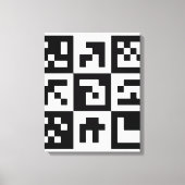 qr Code Leinwanddruck (Vorderseite)