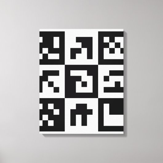 qr Code Leinwanddruck (Vorderseite)