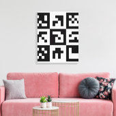 qr Code Leinwanddruck (Insitu (Wohnzimmer))