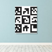 qr Code Leinwanddruck (Insitu (Holzboden))