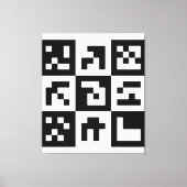 qr Code Leinwanddruck (Vorderseite)