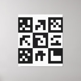 qr Code Leinwanddruck