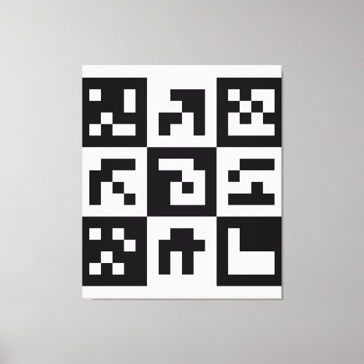 qr Code Leinwanddruck (Vorderseite)