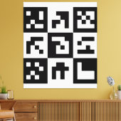 qr Code Leinwanddruck (Insitu (Wohnzimmer))
