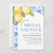 QR Code Lemon Main Squeeze Brautparty Einladung (Vorderseite)