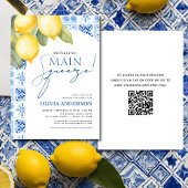 QR-Code Lemon Main Squeeze-Brautparty Einladung
