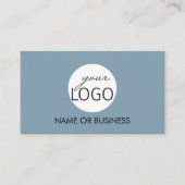 QR-Code Leuchtfarbenes Berufliches Logo Visitenkarte (Vorderseite)