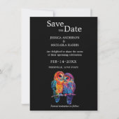 🌈 QR-Code LGBTQ Eternal Unity Hochzeit Save The Date (Vorderseite)