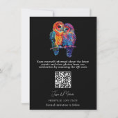🌈 QR-Code LGBTQ Eternal Unity Hochzeit Save The Date (Rückseite)