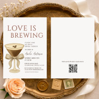 QR-Code Liebe brodelt Martini-Brautjunggesellinnen