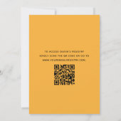 QR-Code-Liebe im ersten Spritz-Orange-Brautparty Einladung (Rückseite)