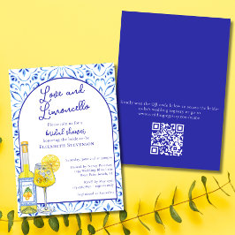 QR Code Liebe & Limoncello Brautparty Einladung
