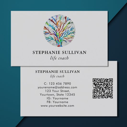 QR Code Life Coach Visitenkarte